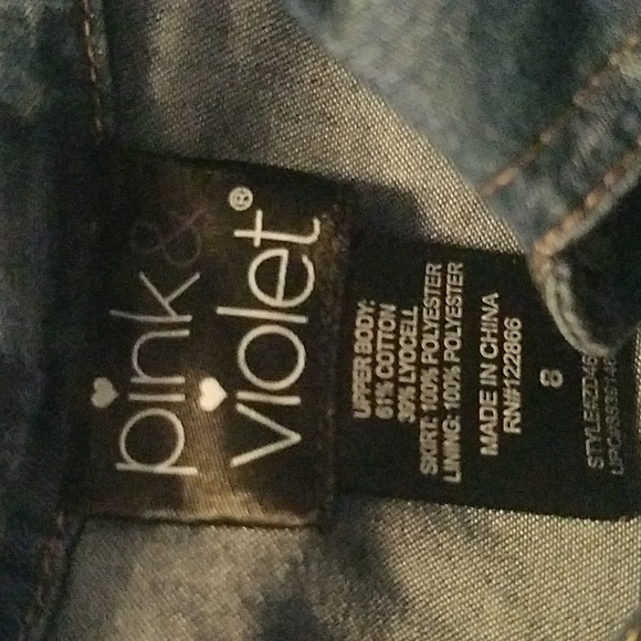 Girls denim amd pull tulle dress - Picture 3 of 3